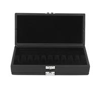 KIMISS Porte-Rose-Rose-Bassoon - Boîte d'épreuve d'humidité en Cuir Noir en 2 Couches pour 20 Roseaux, Accessoire 'Instruments de Musique Durable