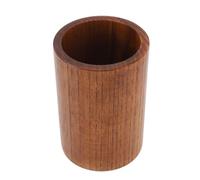 KIMISS Porte-ustensiles en Bois pour Comptoir de Cuisine, Grand Seau de Rangement Rond en Bois de Jujube Aigre, Organisateur de Vaisselle écologique pour Couverts