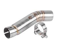 KIMISS pot d'échappement moto tube echappement link tuyau échappements slip on moto middle connect pot pour CBR500R CB500X CBR500 CB500F 2013-2015
