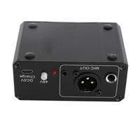 KIMISS PréAmpli Micro à Gain élevé avec Alimentation Fantôme 48 V - Préamplificateur Micro à Sortie XLR - Ampli Microphones Dynamiques et à Condensateur - Faible Bruit, Boîtier