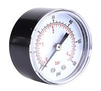 KIMISS Pression 1/8 BSPT - 50 Mm Eau, Gaz - 0-60PSI, 0-4Bar Outil de Mesure de Pression (#03)