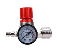 KIMISS Pressostat de Compresseur D'air, Vanne de Commande à 4 Voies 175PSI avec Manomètre, pour le Remplacement du Régulateur de Compresseur D'air