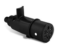 KIMISS Prise Femelle 7 Broches remorque, N Type Prise Attelage 7 Broches Femelle Noir Prise remorque 7 Broches pour Remorque Camion Caravane