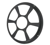 KIMISS Protecteur de Couverture de Haut-Parleur de Voiture, Garniture de Grille de Caisson de Basses pour Haut-parleurs de Porte, Couverture de -Parleur Déco Noire (30,5 cm / 12 Pouces)