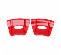KIMISS Protecteur de Jante, Bouclier de Roue, Levier de Pneu avec Double Rainures, Conception de Trou de Doigt pour Changement de Pneu de Moto, Vélo, Scooter (Rouge)
