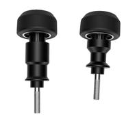 KIMISS Protège-cadre Moto, Embout D'essieu Avant, Protection de Fourche, Crash Pad, Montage sans Perçage, Points de Fixation D'origine, Noir, pour FZ-09 MT-09 MT- SP 2017-2020