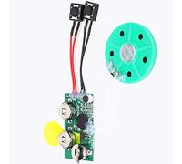 KIMISS Puce d'enregistrement Vocal DIY des Années 60 pour Cartes de Vœux, Travaux Manuels de Noël - Module de Lecture Unique Personnalisable avec Haut-Parleur intégré (rejoue-Le)