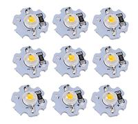 KIMISS Puces Led Puces Led Aluminium 25 Pièces 5V Puces Led 200Lm 1W Haute Puissance Lampe Led Perles Pour Luminaires De Bricolage (Blanc chaud)