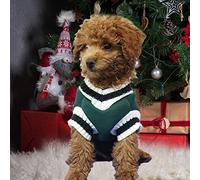 KIMISS Pull en Tricot pour Chien, Col en V, Vêtements Doux et Respirants pour Animaux de Compagnie, Gilet en Tricot pour Chien d'université, Petites, Moyennes et Grandes Races, 1 Pièce (L)
