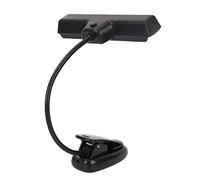 KIMISS Pupitre Lumière 360 degrés Clip sur Lampe Noir en Plastique Portable Orchestre Support de Musique Lightiblek Clip sur Usb Lecture Lampe à Led
