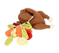 KIMISS Puzzle Interactif pour Chien, Jouets pour l'ennui et la Stimulation, Halloween, Dinde Rôtie, Légumes, Jouets à Renifler, Cacher Les Fuites de Nourriture, Consommation, Entraînement Physique,