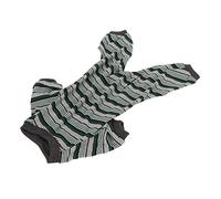 KIMISS Pyjama Mignon à Rayures pour Chien, Doux et élastique, pour Printemps et été, Pyjama pour Chiot, pour Séances Photo, Fêtes, Vert - Vêtements pour Animaux de Compagnie (M)