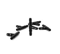 KIMISS Raccords Barbelés d'irrigation Goutte à Goutte-100 Pièces Connecteurs en T pour Tuyau de 4mm/7mm, Menuisier sans Fuite pour Systèmes d'arrosage