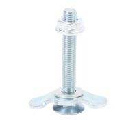 KIMISS Raccords d'écrou fileté à Double Cosse en L, 10 Pièces d'arrimage Robuste pour Camionnettes, Remorques, Contrôle, plaqué Zinc (60mm)