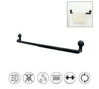 KIMISS Rack de Serviettes à Ventouse Rétractable - Barre de Serviette Suspendue sans Licenciement pour Cuisine et Salle de Bain, Réglable 52-82 Cm, Conception Solide de Chargement et Imperméable