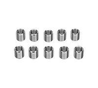 KIMISS Réducteurs de Filetage 10 Pièces, Adaptateur de Conversion fileté M10x1.5 Mâle vers M8x1.25 Femelle, pour Projets de Modification Automobile