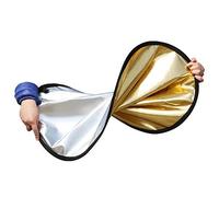 KIMISS Réflecteur Photographique 5 en 1, Réflecteur Photo Multi-Disque et Durable, avec Un Blanc argenté doré Doux Doux, pour Un éclairage Extérieur Intérieur (60 cm / 23,6 Pouces)