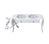 KIMISS Refroidisseur de Mémoire d'ordinateur Ventilateurs ARGB, Composants de Dissipateur de Chaleur de Module Contrôle de Température PWM Double Ventilateur DDR DDR2 DDR3 DDR4 DDR5 Blanc avec