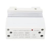 KIMISS Relais à Semi-conducteurs DC à DC, Entrée 3-32 V, Sortie 5-220 V, 25 A SSR avec Dissipateur Thermique pour un Contrôle Efficace de la puissance.