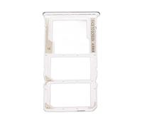 KIMISS Remplacement du Double Plateau de Carte SIM pour Note 10 - Support de Fente SIM en Plastique avec Broche de Carte et Brosse (Silver)