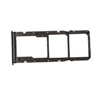 KIMISS Remplacement du Double Plateau de Carte SIM pour Note 10 - Support de Fente SIM en Plastique avec Broche de Carte et Brosse (Black)