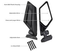 KIMISS Rétroviseur de Remplacement Conçu pour Maverick X3 | Construction haute résistance, installation rapide, verre de protection, couverture améliorée, compatibilité UTV