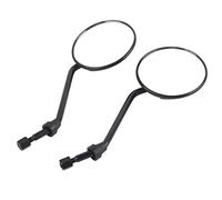 KIMISS Rétroviseurs Universels Ronds En Plastique Noir 8mm, 2Pcs 8mm/0.3in Rétroviseur Rétroviseurs Universels Ronds Rétro pour Moto Scooter Vélo Électrique