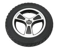 KIMISS Roue Arrière pour Fauteuil Roulant électrique 10 Pouces, Pneu en Polyuréthane Anti-S avec Moyeu en Alliage Solide - Roue de Remplacement pour Fauteuils Roulants électriques et Chariots