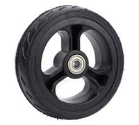 KIMISS Roue en Caoutchouc Solide de 5 Pouces avec Roulement - Roue de Remplacement pour Coupe-Herbe, Diable, Chariot, Vélos - Facile à Installer, Utilisation Polyvalente, Aucun Gonflage Nécessaire