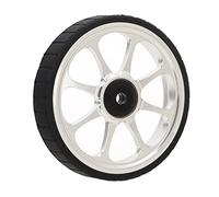 KIMISS Roue Facile Brompton 80Mm avec Barre Télescopique pour Vélo Pliant en Alliage D'aluminium et Caoutchouc Roulement élargi 82Mm 3 Soixante (Mèche)