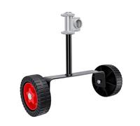 KIMISS Roues de Soutien pour Débroussailleuse, Hauteur Réglable, Accessoire de Roue Auxiliaire, Métal et Plastique, pour Tubes de 26 Mm et 28 Mm, pour Coupe d'herbe