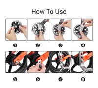 KIMISS Roues d'entraînement de 12 Pouces 20 Pouces - Roues de Soutien à la sécurité Universelles pour Les Vélos - Stabilisateurs d'installation Faciles pour la Formation 'équilibre (Black)