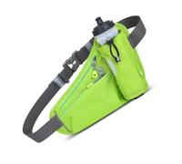 KIMISS Sac à Courroie d'hydratation Sportive pour la Course, Le Vélo et la Randonnée - Pack de Taille Réglable avec Support de Bouteille d'eau | Léger et étanche avec Prise 'écouteurs (Green)