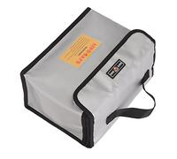 KIMISS Sac Antidéflagrant pour Batterie au Lithium avec Fermeture à Glissière - Pochette de Rangement Ignifuge Portable pour une Protection Sûre des Batteries des Drones et des Batteries Externes