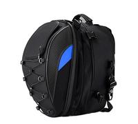 KIMISS Sac Arrière de Moto - Tissu Imperméable pour Rangement Arrière Universel de Moto - Conception Réfléchissante Haute densité (D Bleu)