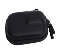 KIMISS Sac de Rangement de Caméra Robuste Hard Shell Velvet doublé Proof Compact Design for Action 5 Pro Bare Machine et Came Cage Set PU Le Cuir PU Cuir (Black)