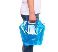 KIMISS Sac de Récipient d'eau Pliable-10L Stockage d'eau Pliable Portable pour Le Camping et la Randonnée, PE de qualité Alimentaire sans BPA