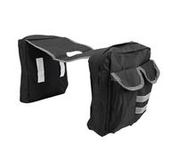 KIMISS Sac de Réservoir pour VTT, Sangles Autobloquantes Imperméables avec Dos Souple, Bandes Réfléchissantes D'isolation en Feuille D'aluminium, avec Poches Internes et Externes pour (Black)