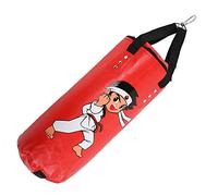 KIMISS Sac de Sable de Boxe - Équipement d'entraînement Sanda Muay Thai de Type Suspendu, Fermeture à Glissière, Surélévation à 360 °, Cuir PU épaissi, Rembourrage Quadruple, adapté aux Adolescents