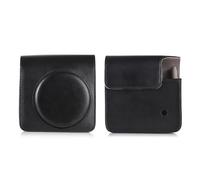 KIMISS Sac pour Appareil Photo Fuji SQ1, étui de Rangement pour Appareil Photo instantané, Boucle Magnétique en Cuir PU avec Bandoulière, Conservation sur Mesure (Black)