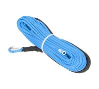 KIMISS Sangle de Câble de Remorquage de Voiture, Câble de Treuil 4,8 Mm X 15 M en Fibre Synthétique 5500 Lbs Résistance à la Rupture étanche pour Remorque ATV UTV(Bleu)