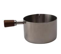 KIMISS Sauce de Cuisson par Fit pour Acier Inoxydable 304 avec Poignée - Idéal pour les Condiments, les Vinaigrettes et les épices - Mini Casserole Empilable pour la Maison, les Fêtes et les (250ml)