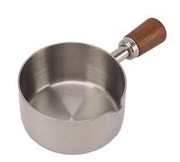 KIMISS Sauce de Cuisson par Fit pour Acier Inoxydable 304 avec Poignée - Idéal pour les Condiments, les Vinaigrettes et les épices - Mini Casserole Empilable pour la Maison, les Fêtes et les (80 ml)