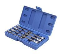 KIMISS Sceau de Bits en Spline Ensemble M4-M10-7pcs Extra Long 3/8in Drive avec Boîte à Outils pour Réparation Automatique, Acier chromé Durable