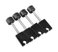 KIMISS Selle de Basse électrique sans Tête, 4 Pièces, Remplacement de Selle de Pont à Cordes de Réglage en Métal pour un Son et une jouabilité Améliorés