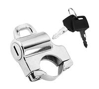 KIMISS Serrure de Casque de Moto 22mm, Serrure de sécurité pour Casque de Moto Universelle Cadenas avec Serrure de Casque Universelle à 2 clés (galvanoplastie)