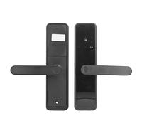 KIMISS Serrure de Porte Intelligente à Digitales avec Contrôle APP, Accès par Carte IC, Alarme Antivol, Partage de Mot de Passe à Distance - Dispositif d'entrée sécurisé à Domicile