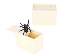 KIMISS Simulation Spider Box Trick Toy pour Halloween, Jour du Poisson d'avril et de Farce de Fête