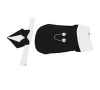 KIMISS Smoking de Mariage pour Chien de Petite et Moyenne Taille - Costume élégant avec Nœud Papillon pour Chiot pour Les Fêtes, Costume Noir pour Chien (M)