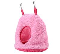 KIMISS Sommeils de Montagne pour Hamac Swings Pet Oiseaux Berbères Pirot Nid Chaud en Peluche Lit Suspendu Gro (Pink)